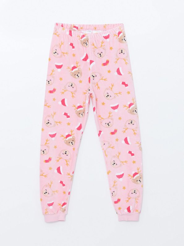Self-Patterned Girls' Tights - Set of 2