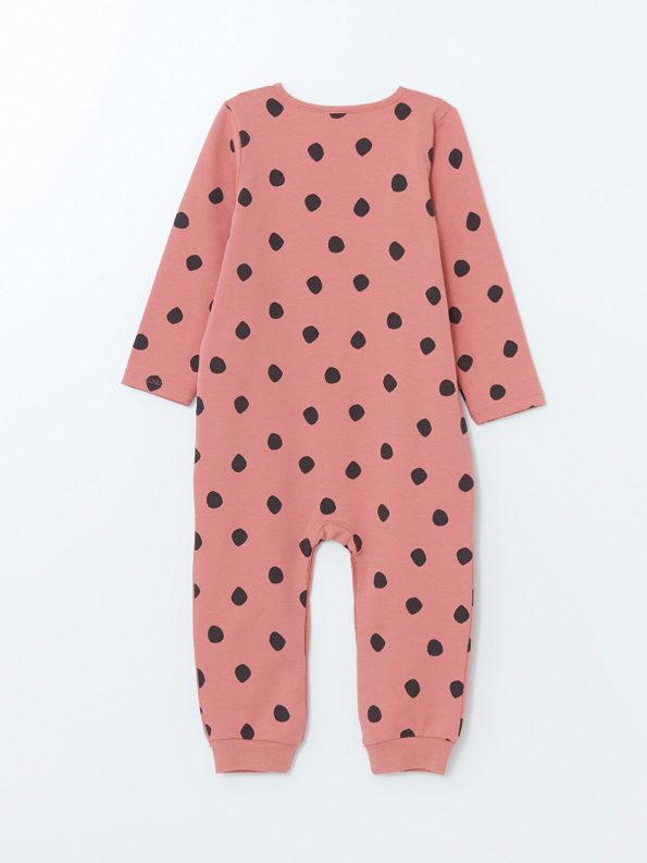 LCW Baby Pink Long Sleeve Minnie Mouse Printed Romper