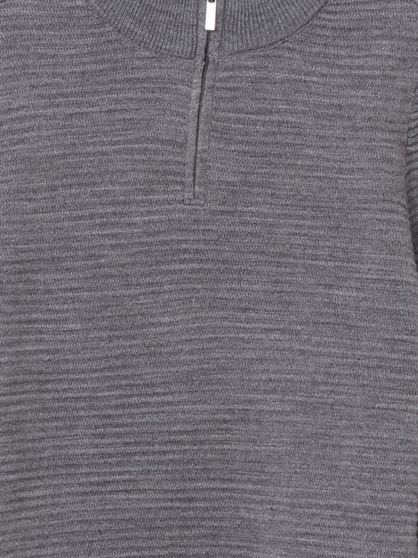 LCW Vision Gray Mock Neck Basic Long Sleeve Sweater for Boys
