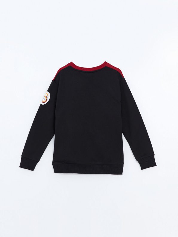 Boys' Tiger Print Crew Neck Tracksuit