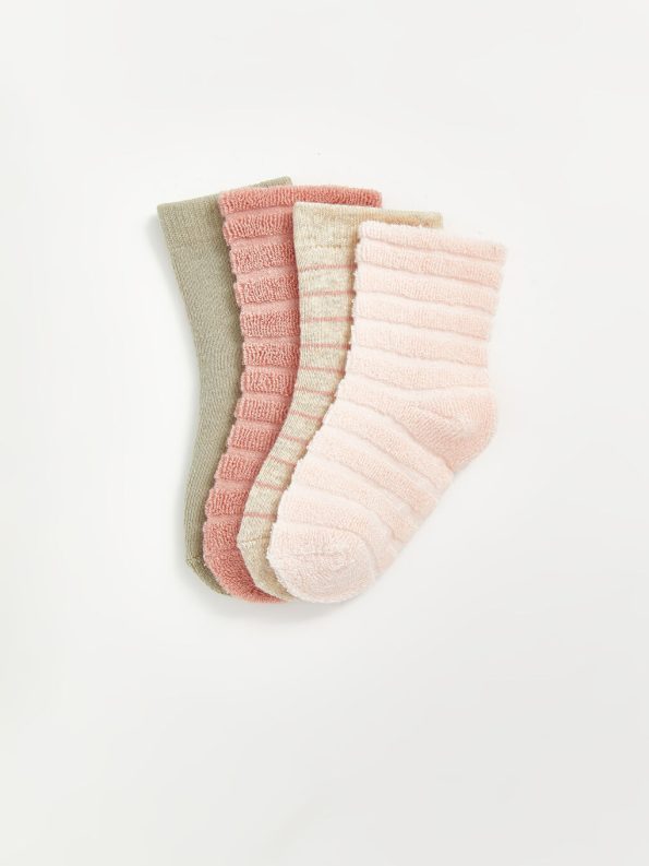 Elastic Waistband Girls' Baby Tights Set of 3