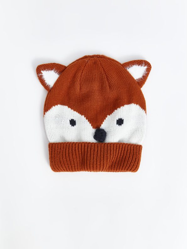 Pom Pom Detail Baby Boy Beanie