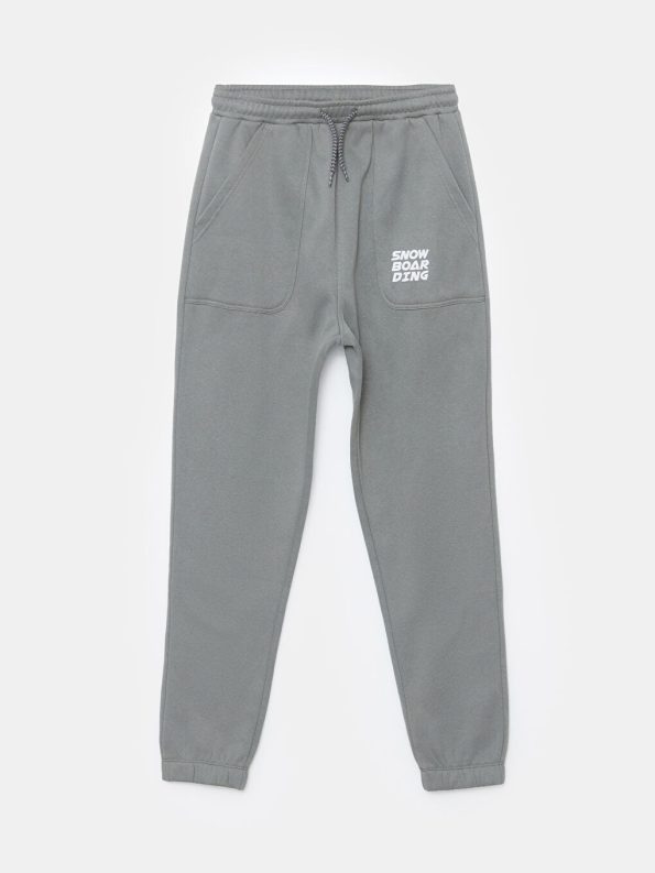 Pikachu Print Boys Thick Sweatpants Set