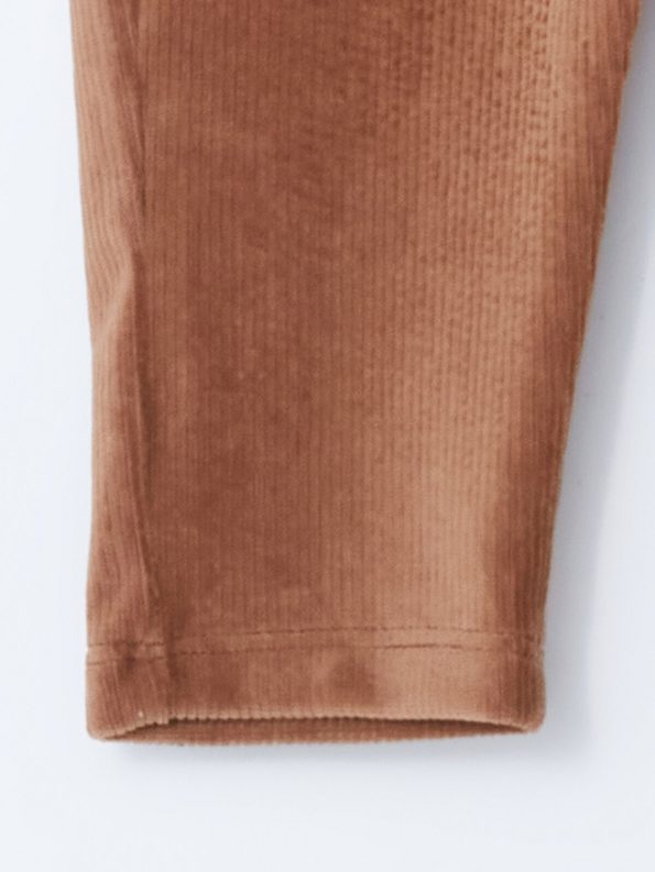 LCW Baby Brown Elastic Waist Velvet Baby Boy Pants