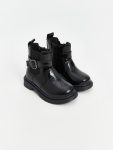 Patterned Velcro Baby Girl Boots