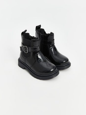 Patterned Velcro Baby Girl Boots
