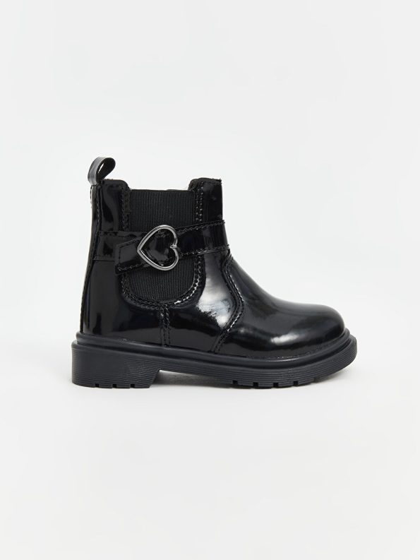 Patterned Velcro Baby Girl Boots