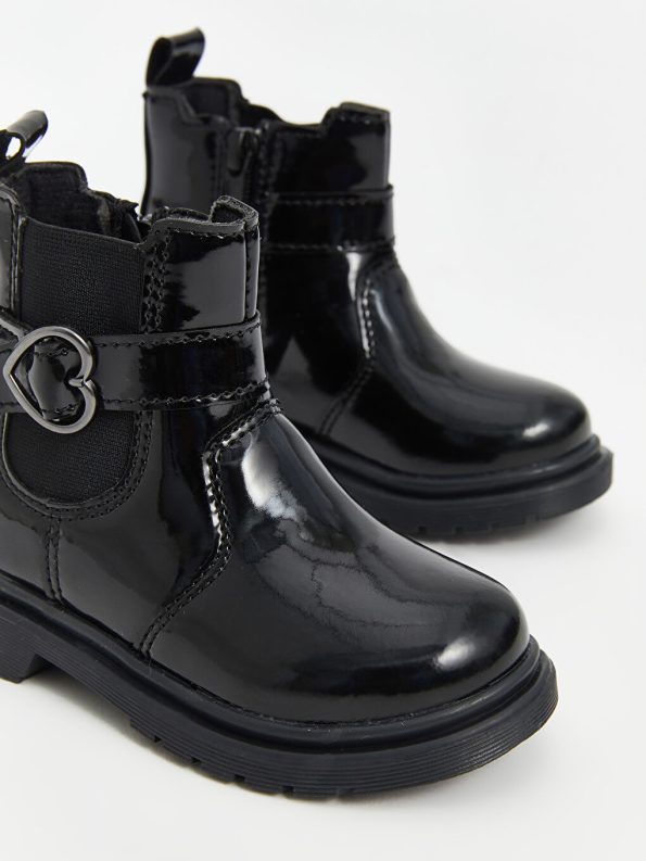 Patterned Velcro Baby Girl Boots