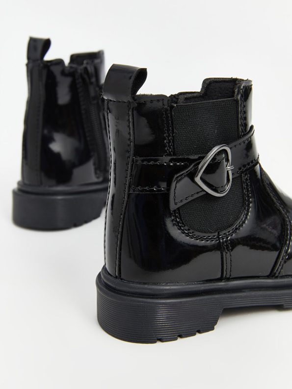 Patterned Velcro Baby Girl Boots
