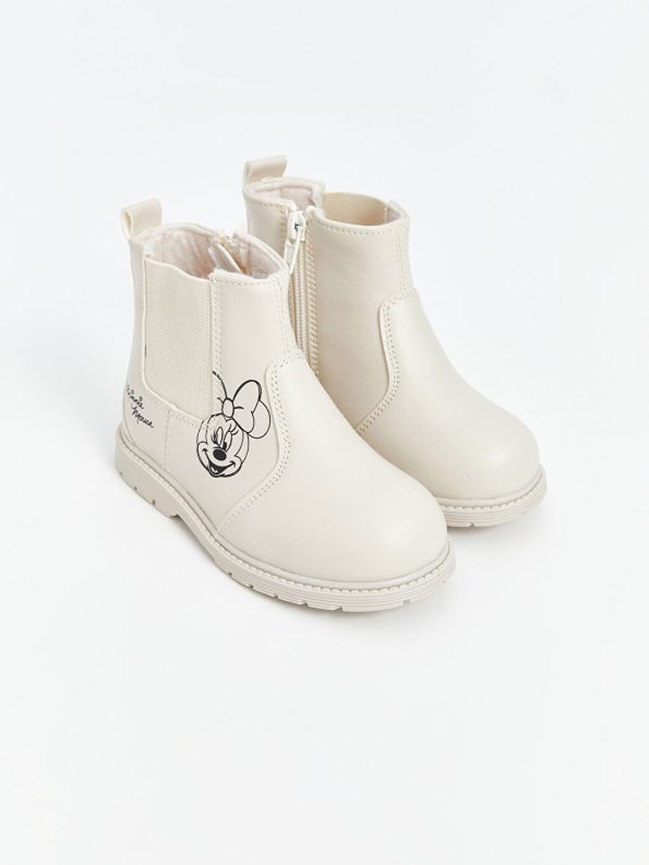Patterned Velcro Baby Girl Boots