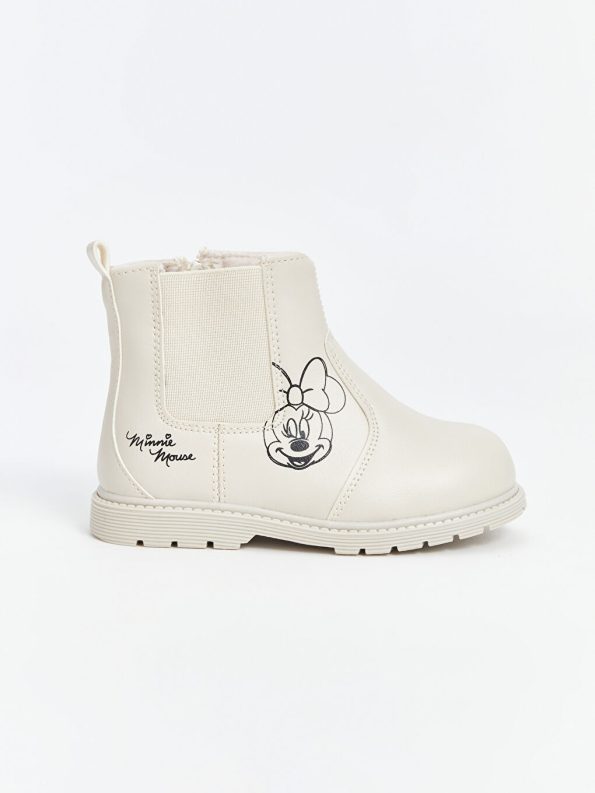 Patterned Velcro Baby Girl Boots
