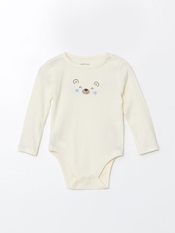 Boys' Printed Crew Neck Bodysuit Set