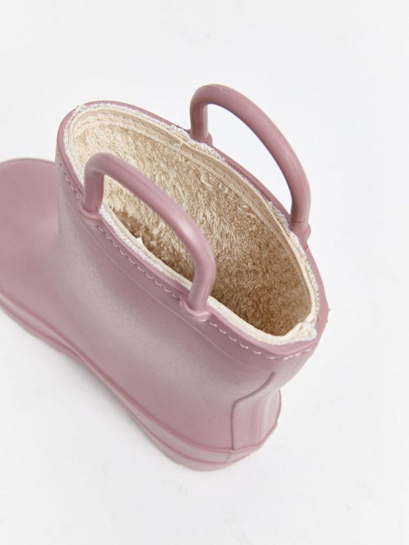 Baby Girl Slippers with Patch Details
