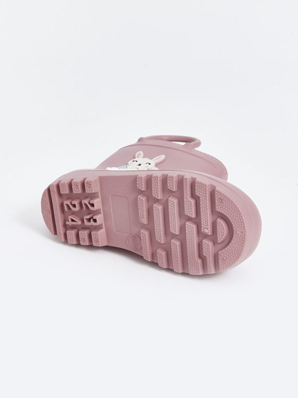 Baby Girl Slippers with Patch Details