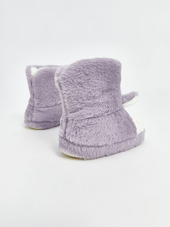 Girl's Baby Slippers with Patch Details