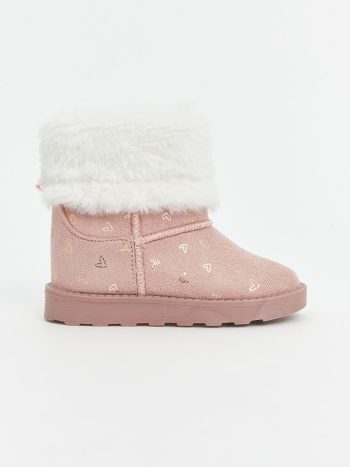 Patterned Velcro Baby Girl Boots