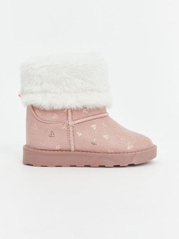 Patterned Velcro Baby Girl Boots