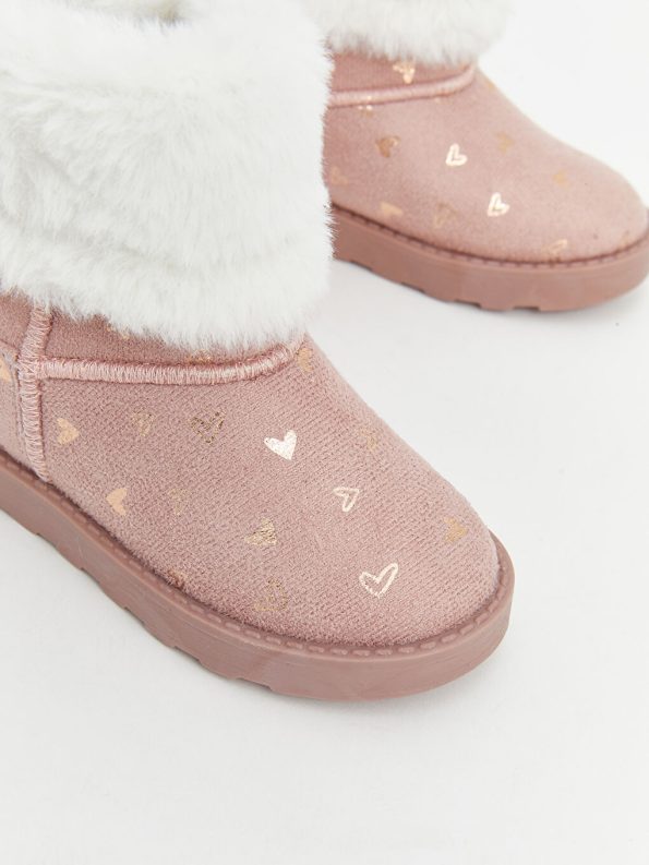 Patterned Velcro Baby Girl Boots
