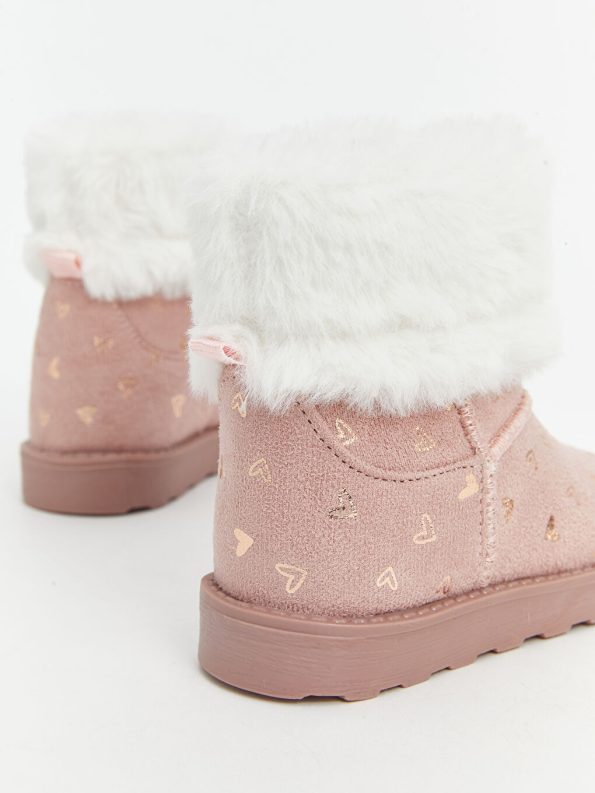 Patterned Velcro Baby Girl Boots