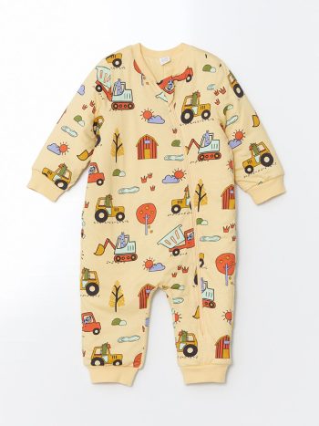 Boys' Printed Crew Neck Baby Bodysuit