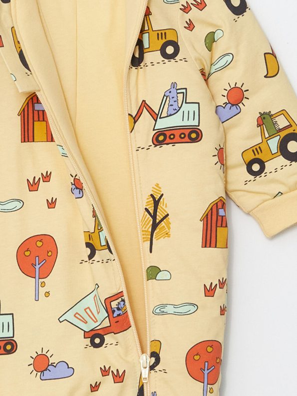 Boys' Printed Crew Neck Baby Bodysuit