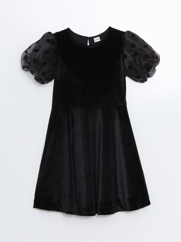 Girls' Knit Cardigan with Bicycle Neck and Openwork Design