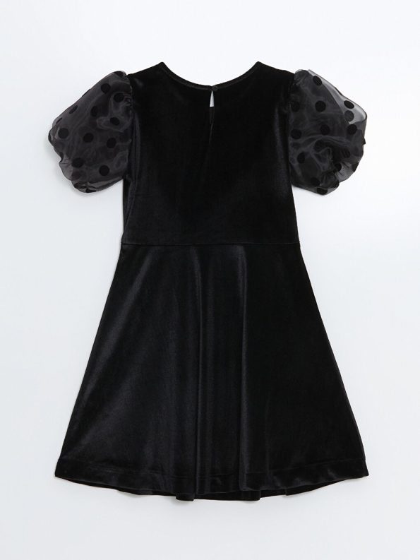 Girls' Knit Cardigan with Bicycle Neck and Openwork Design