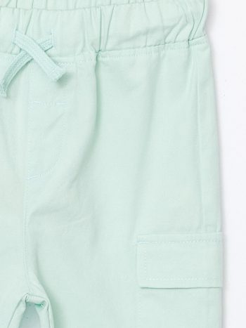 Belted Linen Blend Boys' Pants