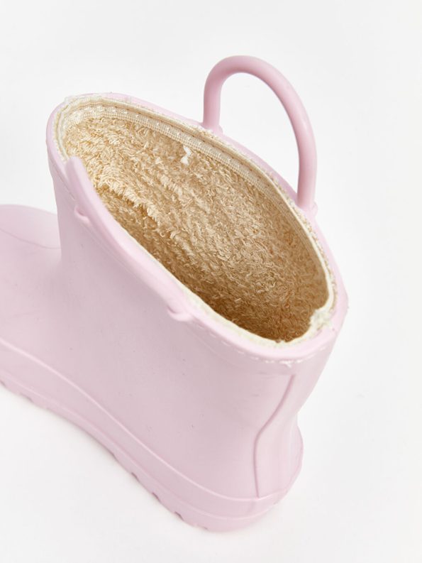 Girls' Baby Slippers with Patch Detail