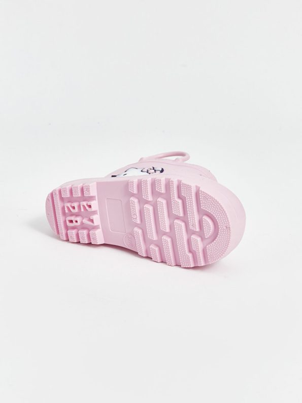 Girls' Baby Slippers with Patch Detail