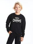 Boys' Printed Crew Neck Sweatshirt