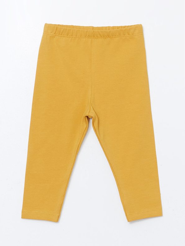 LCW Kids Yellow Elastic Waist Basic Leggings