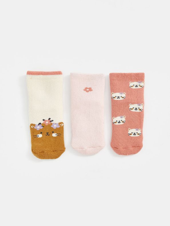 Basic Baby Girl Beanie Set