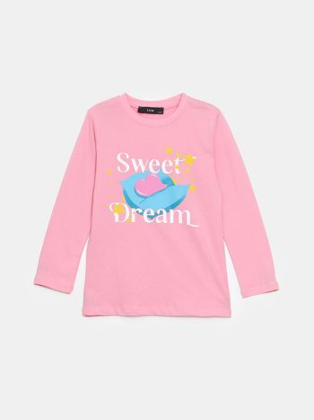 Sponge Bob Printed Crew Neck T-Shirt for Girls