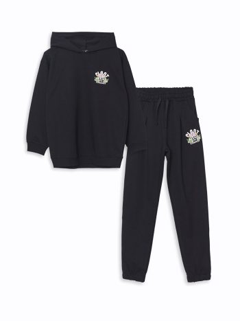 Girls' Thick Sweatshirt and Leggings Set