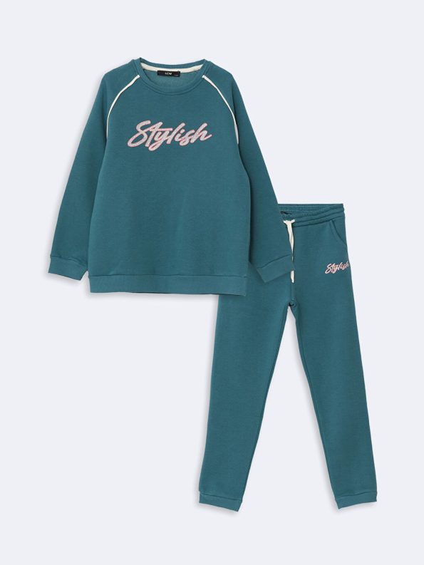 Girls' Thick Long Sleeve Zip-Up Sweatshirt