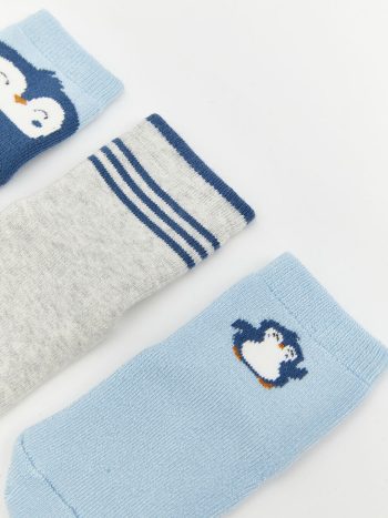 Printed Baby Boys' Sock Set - 3 Pairs