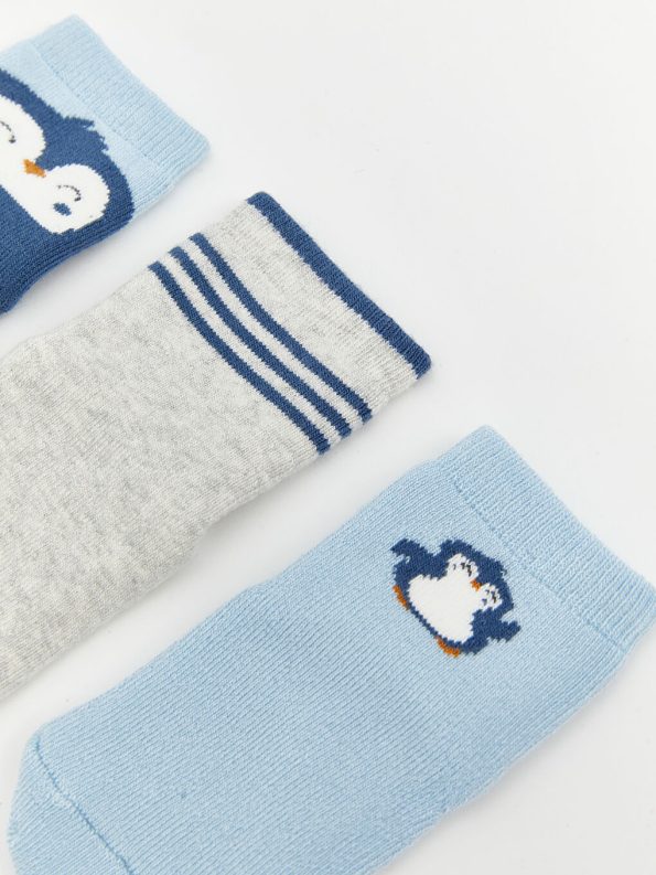 Printed Baby Boys' Sock Set - 3 Pairs