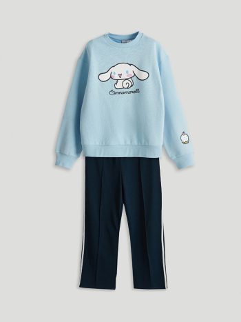 Girls' Thick Jogger Pants with Elastic Waist