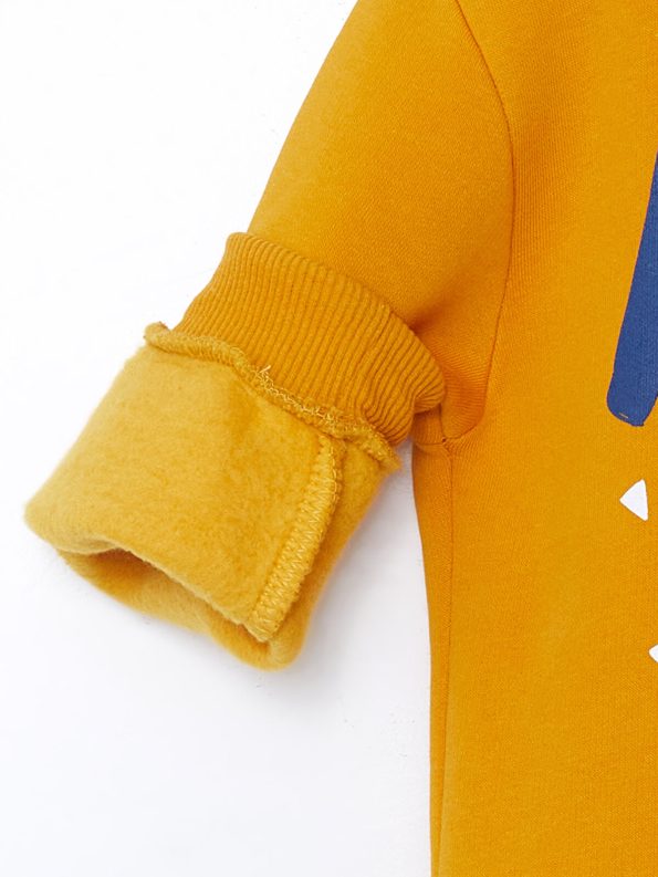 LCW Kids Yellow Printed Crew Neck Sweatshirt