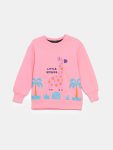 Thick Crew Neck Baby Girl Sweatshirt