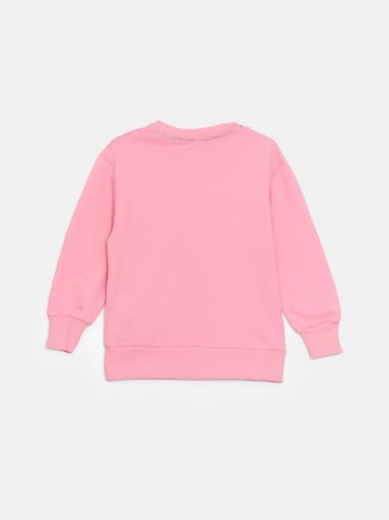 Thick Crew Neck Baby Girl Sweatshirt