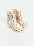 Girl's Baby Booties with Patch Details