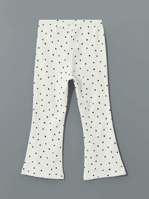 LCW Kids Cream Polka Dot Girls' Leggings