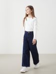 Girls' Elastic Waist Cargo Sweatpants