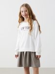Printed Long Sleeve Crew Neck T-Shirt for Girls