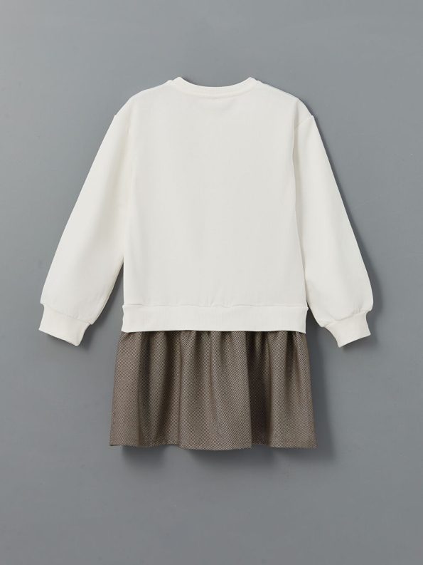 Printed Long Sleeve Crew Neck T-Shirt for Girls