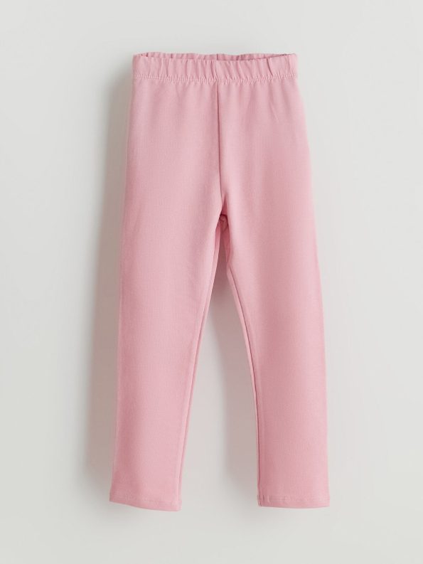 LCW Kids Red Elastic Waistband Girls' Leggings - Set of 2