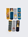 Sonic Patterned Boys' Ankle Socks Set of 5