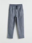 Boys' Thick Jogger Pants with Elastic Waistband